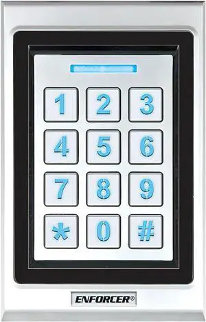 Seco-Larm SK-B141-PQ Bluetooth Access Controller, Single-Gang Keypad with Prox; App-Based Programming; Secure, Integrated Wireless Technology; 1000 Users; IP65 Weather Resistant