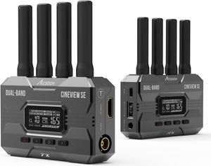 Accsoon Wireless Video Transmitter Receiver, 1080P 60fps Dual Band CineView SE Wireless Video Transmission System Kit-1200ft Long Range Video Transmission-HDMI&SDI Port, Low Latency-App Supported