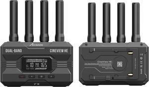Accsoon CineView HE Wireless Video Transmitter Receiver 1080P, 1200ft Wireless Video Transmission System with UVC Out-HDMI in&Loop Out, Dual Band&Low Latency, App Support(Connect to 4 Devices)