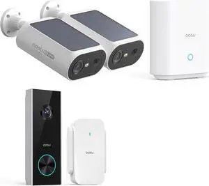 AOSU Solar Security Cameras Wireless Outdoor, Doorbell Camera