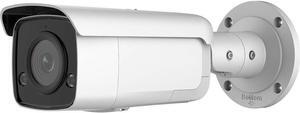 ENS-H SIP44B6VB/28-S 4MP POE Outdoor Network Bullet Camera, Strobe Light and Audible Warning Fixed Lens WDR Active Deterrence VCA Human/Vehicle Classification 2.8mm Lens Security IP Camera