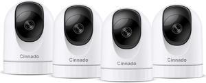 2K Home Security Cameras-2.4Ghz WiFi Indoor Camera with 360° Motion Detection for Pets/Nanny/Baby/Dog, 2 Way Audio, 24/7 SD Card Storage, Cloud Storage, Works with Alexa & Google Home, D1 4P