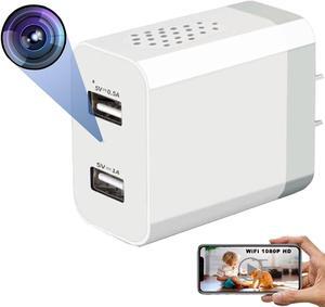2024 Enhanced 1080P HD Wireless Nanny Cam Nanny Camera Charger and Security Camera with Live Streaming, Motion DetectionIndoor/Outdoor
