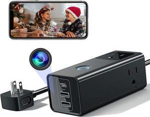 Hidden Camera Wall Outlet Camera Charger HD 1080P Spy Camera WiFi Nanny Cam with Video and Motion Detection Cameras for Home Security Indoor/Outdoor