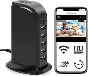 Hidden Camera Detector 1080P HD Indoor WiFi Security Camera Wireless Nanny Cams Video Recorder with Motion Detection, Remote View for Home/Office Surveillance, NO Audio