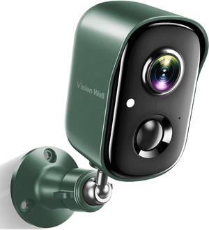 Security Cameras Wireless Outdoor, 2K Battery Powered AI Motion Detection Spotlight Siren Alarm WiFi Surveillance Indoor Home Camera, Color Night Vision, 2-Way Talk, Waterproof, Cloud/SD Storage