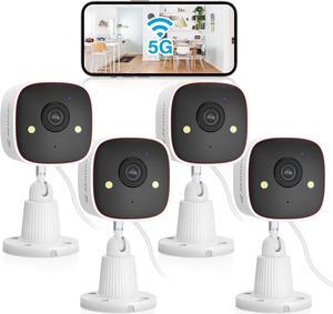 Jennov Outdoor/Indoor Security Cameras 5Ghz/2.4Ghz, 2K HD Wireless WiFi/Color Night Vision/AI Human Motion Detection /2-Way Audio/IP66 Waterproof Pet Dog Cat Baby Monitor Camera for Home Security