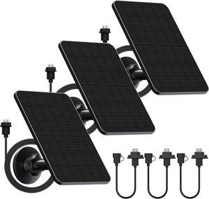 Rhorawill 3 Pack Solar Panel for Blink Outdoor 4(4th Gen)/Blink Outdoor(3rd Gen) XT3 and Blink XT2/XT Camera(Not Included)/Blink Outdoor Camera,Blink Solar Panel with Mount 13.1ft Cable Rubber Plug