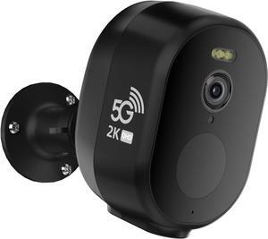 Security Cameras Wireless Outdoor, 2K/3MP QHD Home Security System with 130°-Wide View, Night Vision, Spotlight,IP65 Waterproof, Support Alexa,2.4GHz & 5GHz WiFi,Cloud/SD