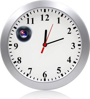 Hidden Camera Detector with Clock, 1080P HD Video Recorder with Motion Detection Loop Recording Indoor Security Nanny Camera Video-Only Surveillance for Home/Office, No WiFi Function