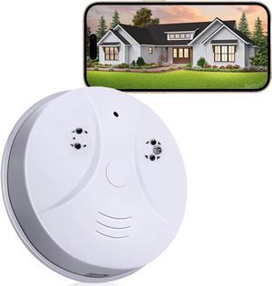Home Security Camera 1080P Smoke Detector Camera, WiFi Smart Camera with Night Vision,Motion Detectionfor Home,Business, Baby Monitor
