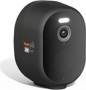 Security Cameras Wireless Outdoor 5G/2.4G WiFi, 2K Home Security Camera with AI Motion Detection, Color Night Vision, Siren,Waterproof, 2-Way Audio,Works w/Alexa,SD/Cloud,Gray