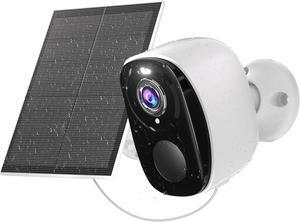 2K Security Cameras Wireless Outdoor, Solar Cameras for Home Security, Security Camera with Color Night Vision, PIR Human Detection, 2-Way Talk, IP65 Waterproof, SD/Cloud Storage,Waterproof