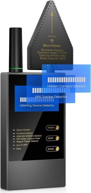 Hidden Camera Detectors, Hidden Bug Sweeper Detector, RF/Wireless Signal Detector, GPS Tracker Detector, Listening Device Detector, for Hotel, Airbnb, Meeting Room, Travel