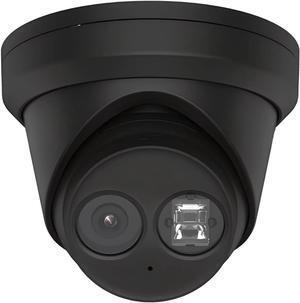 DS-2CD2383G2-IU 2.8mm Black HIK 4K 8MP PoE Fixed Turret IP Camera Outdoor Indoor with Human/Vehicle Detection, Built-in Microphone, H.265+, IP67 Waterproof, Compatible with HIK NVR/Hik-Connect