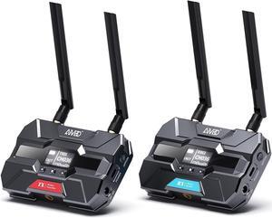 TIMBOOTECH Wireless Video Transmitter and Receiver with OLED Screen, 1080P 60FPS, 5.8GHz, 1000FT Range 0.06s Latency, Smart Channel, Up to 4 Receivers & Loop-Out HDMI Wireless System for Live Stream