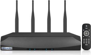 Gadpiparty Security Wireless Network Video Recorder NVR System for Home Surveillance/Monitor Camera Systems,Built-in WiFi Recorders,Local Storage,Support 10-Channel, Max to 6TB Hard Drive (HDD Not In