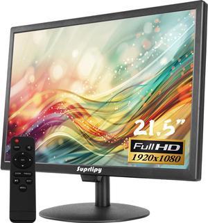 21.5" FHD Mini LCD Monitor Display Screen 1920x1080 60Hz 16:9 BNC VGA HDMI AV with USB Input Built-in Loudspeaker for CCTV Security Camera DVR PC Game Console