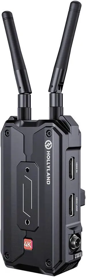 Hollyland Pyro H TX Wireless HDMI Wireless Video Transmitter Dual-Band 4K30/1080p60 1300ft Los Range 60ms Latency, Up to 4 Receiver, Smart Channel Scan, UVC Live Stream (TX Only)