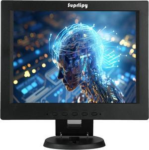 12 Inch TFT LCD Security CCTV Monitor 800x600 4:3 Resolution Color Display Screen Support HDMI/VGA/AV/BNC/MIC USB Ports with Remote Control Built-in LounSpeakers for Surveillance Camera