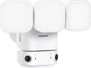 winees Floodlight Camera, 2K HD Dual-Lens Outdoor Security Camera, 180 Degree Panoramic Motion Detection, 3000 Lumens, Color Night Vision, 110dB Siren, 2-Way Audio (White) winees Floodlight Camera, 2K HD Dual-Lens Outdoor Security Camera, 180 Degree Panoramic Motion Detection, 3000 Lumens, Color Night Vision, 110dB Siren, 2-Way Audio (White)