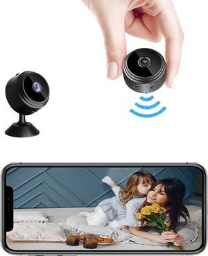 Mini Hidden Camera, 1080P Night Vision Spy CameraWide-Angle Home Security Camera with Motion Detection (2 Pack)