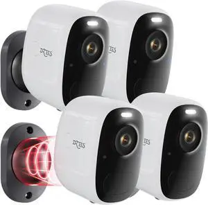Gadpiparty Dzees Wireless Security Camera Outdoor with Magnetic Mount, 4MP Battery Powered Security Cameras Wireless Outdoor for Home Security, AI Motion Detection/2-Way Talk/Color Night Vision/Ip66/