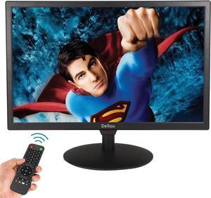 19 inch Monitoring LCD Display Security Camera Monitor Multifunction Interface HDMI, AV, BNC, VGA, USB, PC Input CCTV Computer Monitor Built-in Speaker 1440x900 Resolution, Black