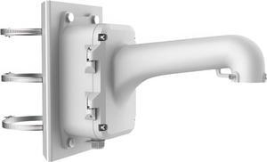 DS-1604ZJ-BOX-POLE HIK Vertical Pole Mount Bracket Weatherproof for HIK PTZ Dome IP Camera DS-2SE4C425MWG-E/26, DS-2DE7A412MCG-EB, DS-2DE5425IW-AE, DS-2SE4C425MWG-E/14, DS-2SE4C415MWG-E/14(White)