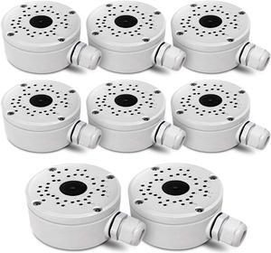(New Upgrade) Security Camera Junction Box,Universal IP Camera Mount,Security Camera Bracket Outdoor,Metal Aluminum Waterproof Security Camera Mount,Blink Camera Mount