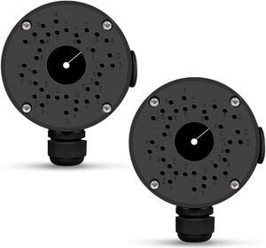 (New Upgrade) Security Camera Junction Box,Universal IP Camera Mount,Security Camera Bracket Outdoor,Metal Aluminum Waterproof Security Camera Mount,Blink Camera Mount New Upgrade