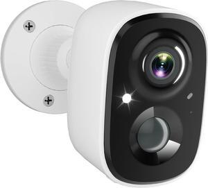 Security Cameras Wireless Indoor/Outdoor, 2K Battery Powered WiFi Cameras for Home Security with AI Motion Detection, Color Night Vision, Spotlight, Siren, Waterproof, SD/Cloud Storage