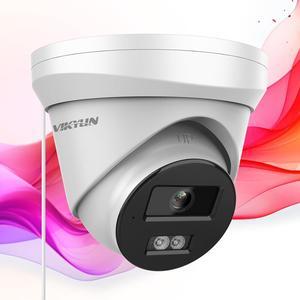 VIKYLIN 4K 8MP IP Camera, PoE Outdoor Security Camera with Audio, Smart Hybrid Color Night Vision, AI Human Vehicle Detection, 2.8mm Lens Wide Angle, SD Card Solt, VK Series Add to Hik-Connect