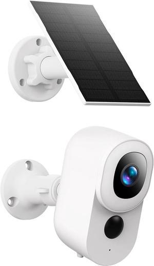 Outdoor Security Camera Wireless, 2K 3MP Camera with Solar Powered