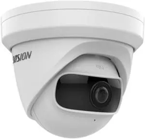DS-2CD2345G0P-I 4MP Indoor 180° Panoramic Ultra Wide Viewing Angle Fisheye Dome POE IP Security Camera 30ft Night Vision, H.265, WDR, Built-in Micro SD slot (Max 256 GB) Compatible with Hik Vision NVR
