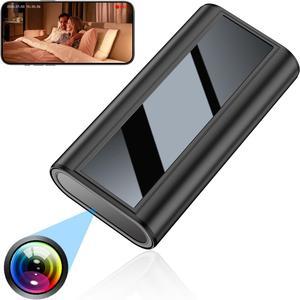 1080P 5200mAh Portable Power Bank Hidden Camera,Mini Security Nanny Spy Camera for Home Office and Outdoor Micro Light Ultra Clear Night Vision Motion Detection,No Audio