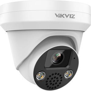 5MP Full Color PoE IP Camera ,Outdoor PoE Turret Security Camera with F1.0 Lens Super Aperture,24/7 Full Color Night Vision,SD Card Record(512G),Two Way Talk,H.265+,IP67,WDR,Compatible with Hik-Vision