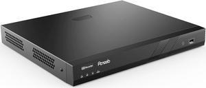 16CH H.265 Network Video Recorder, 4K 16 PoE ports NVR, Remote Access, Motion Alarm, 24/7 Recording, Smart Playback, Support 8MP/5MP/4MP/3MP PoE Cameras, Two SATA Ports Up to 16TB (without HDD)