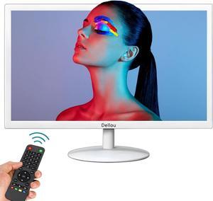 22 inch CCTV White Monitoring Display Screen Security Camera Monitor Multi-Function Interface HDMI, AV, BNC, VGA, USB, PC Input Computer LCD Monitors 1920x1080 Full HD