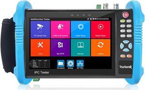 Rsrteng CCTV Tester 8K 32MP 4K 12MP IP Camera Tester 8MP TVI/CVI/AHD/CVBS CCTV Camera Monitor ONVIF IP Discovery IPC Test WiFi POE Cable Tester Network Tools HDMI I/O VGA Power Output IPC-9800ADH Pro