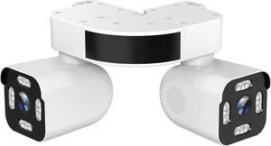 Dual Lens WiFi Outdoor Cameras For Home Security, 2.5K/5MP House Cameras With Audio And Video, PTZ Security Cameras Wireless Outdoor With Auto Tracking, Outdoor Camera Wired Support Color Night Vision