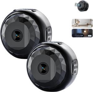 Mini Camera,Hidden Camera,Mini Guard Magnetic Security Camera,Upgraded Mini 1080p Hd Wireless Magnetic Security Camera (2PCS)