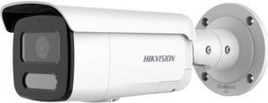 HIKV DS-2CD2T87G2H-LISU/SL 2.8mm 8MP Color VU Strobe Light & Audible Warning Bullet PoE IP Camera, Smart Hybrid Light, VCA, 196ft Smart Color Night Vision, Two-Way Audio, Upgrade DS-2CD2T87G2-LSU/SL