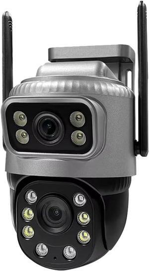 Home Surveillance Camera Outdoor Waterproof IP Wireless Camaras Vigilancia Casa Home Video Surveillance 4K 8MP HD Night Vision(U/S,4G Camera Add 128G)