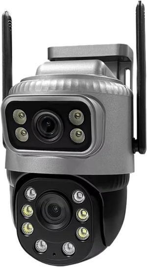 Home Surveillance Camera Outdoor Waterproof IP Wireless Camaras Vigilancia Casa Home Video Surveillance 4K 8MP HD Night Vision(E/U,WiFi Camera No Card)