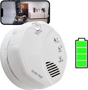 XSMOKE-3120 1080P HD 60 Day Battery Powered WiFi Smoke Detector Fire Alarm Spy Camera (1080p / WiFi / 60 Day Battery)