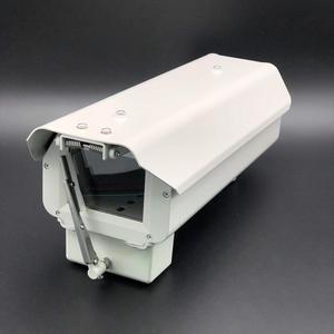15inches Big CCTV Camera Housing Outdoor Aluminum Alloy Rainproof Protective Enclosure (15'' Box+Double Sunshade+ 24V DC Wiper)