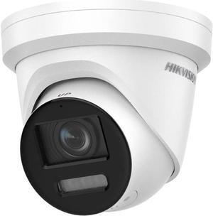 HIKV DS-2CD2347G2-LSU/SL 2.8mm 4MP Color VU Strobe Light & Audible Warning Turret IP Camera, AI VCA, Human/Vehicle Detection, Full Color Night Vision, Two-Way Audio, 1/1.8" CMOS, F1.0, H.265+, IP67