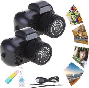 2024 New Keychain Camera, Mini Camera Keychain , Retro mini pixel camera, Portable Camera Keychain, 1080P HD Mini Sport Camera, Key Chain Mini Camera with Eight Filters, 100 Mins Battery Life (2pcs)