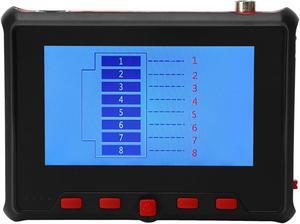 CCTV Test Monitor, Wide Compatibility DC 12V Output Audio Test High Definition Multimedia Interface Input AHD TVI CV Camera Tester for Maintenance (US Plug 100240V)